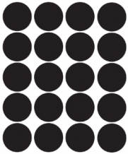 Stippen muurstickers in verschillende kleuren
